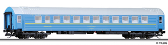 [Osobní vozy] → [Rychlíkové] → [typ Y] → 16701: lůžkový vůz modrý s šedou střechou pro dálkové vlaky
