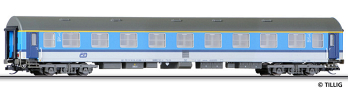 [Osobní vozy] → [Rychlíkové] → [typ Y] → 16645: rychlíkový vůz v modrobílém barevném schematu „Najbrt“ 1. tř.