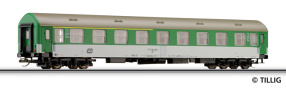 [Osobní vozy] → [Rychlíkové] → [typ Y] → 16653: rychlíkový vůz zelený-bílý s šedou střechou 1./2. tř.