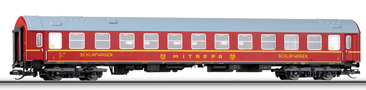 [Osobní vozy] → [Rychlíkové] → [typ Y] → 01605: lůžkový vůz červený s šedou střechou „MITROPA“