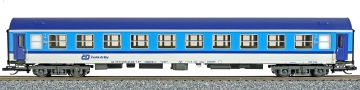 [Osobní vozy] → [Rychlíkové] → [typ Y] → 501249: rychlíkový vůz modrý-bílý v barevném chematu „Najbrt“ 2. tř.