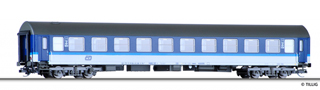 [Osobní vozy] → [Rychlíkové] → [typ Y] → 16663: rychlíkový vůz modrý-bílý v barevném chematu „Najbrt“ 2. tř.