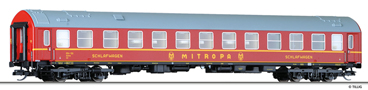 [Osobní vozy] → [Rychlíkové] → [typ Y] → 16361: červený s šedou střechou lůžkový vůz „MITROPA“