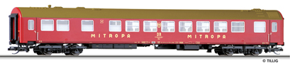[Osobní vozy] → [Rychlíkové] → [typ Y] → 16371: jídelní vůz červený s olivovou střechou „MITROPA“