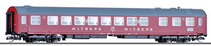 [Osobní vozy] → [Rychlíkové] → [typ Y] → 01776 E: jídelní vůz červený s šedou střechou „MITROPA“