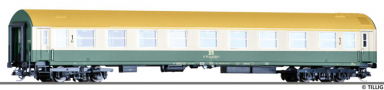 [Osobní vozy] → [Rychlíkové] → [typ Y] → 501975: rychlíkový vůz zelený-slonová kost s olivovou střechou 1. tř.