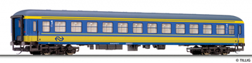[Osobní vozy] → [Rychlíkové] → [typ m] → 16204 E: rychlíkový vůz modrý-žlutý s šedou střechou 1. tř.