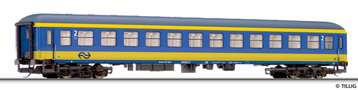 [Osobní vozy] → [Rychlíkové] → [typ m] → 16205 E: rychlíkový vůz modrý-žlutý s šedou střechou 2. tř.