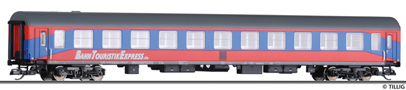 [Osobní vozy] → [Rychlíkové] → [typ m] → 501997 E: lehátkový vůz v barevném schematu „BahnTouristikExpress“