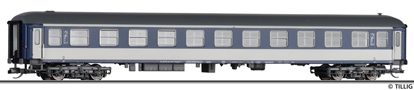 [Osobní vozy] → [Rychlíkové] → [typ m] → 16587 E: lehátkový vůz fialový-světle šedý s šedou střechou 2. tř. „EN Jan Kiepura“
