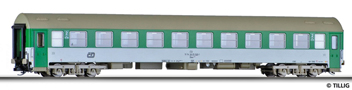 [Osobní vozy] → [Rychlíkové] → [typ Eurofima] → 16670: zelený-bílý s šedou střechou 2. tř.