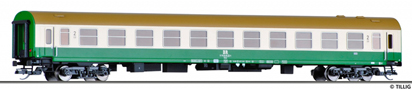 [Osobní vozy] → [Rychlíkové] → [typ Halberstadt] → 501465: lehátkový vůz zelený-slonová kost s olivovou střechou 2.tř.