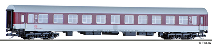 [Osobní vozy] → [Rychlíkové] → [typ Halberstadt] → 501734 E: rychlíkový vůz  vánově červený-bílý 2. tř.