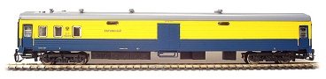 [Osobní vozy] → [Rychlíkové] → [lůžkové Ammendorf] → 2160: žlutý-modrý s šedou střechou ″Jantar″, zavazadlový
