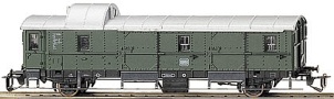 [Osobní vozy] → [Spěšné a osobní] → [2-osé typ 29] → 13416: zelený s šedou střechou zavazadlový (ex Pwi-30)