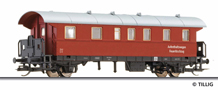 [Osobní vozy] → [Spěšné a osobní] → [2-osé typ 29] → 501701: osobní vůz červený s šedou střechou do požárního vlaku