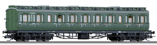 [Osobní vozy] → [Spěšné a osobní] → [4-osé oddílové] → 01616: zelený s tmavě šedou střechou 3. tř.