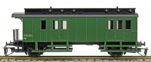 [Osobní vozy] → [Spěšné a osobní] → [2-osé pruské] → 01413: zavazadlový vůz zelený s černou střechou