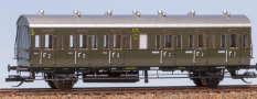[Osobní vozy] → [Spěšné a osobní] → [3-osé oddílové] → 74200: osobní oddílový vůz zelený s stříbřitou střechou