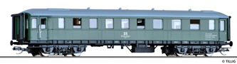 [Osobní vozy] → [Spěšné a osobní] → [4-osé spěšné] → 13330 E: zelený s šedou střechou výukový vůz ředitelství Magdeburg
