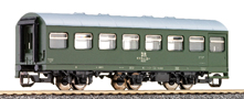 [Osobní vozy] → [Spěšné a osobní] → [2-osé a 3-osé rekonstruované] → 13227: osobní vůz zelený s šedou střechou do pracovního vlaku
