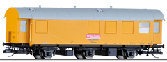 [Osobní vozy] → [Spěšné a osobní] → [2-osé a 3-osé rekonstruované] → 502108: obytný-spací vůz do pracovního vlaku žlutý s šedou střechou
