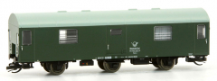 [Osobní vozy] → [Spěšné a osobní] → [2-osé a 3-osé rekonstruované] → HN9512: poštovní vůz zelený s šedou střechou