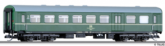 [Osobní vozy] → [Spěšné a osobní] → [4-osé rekonstruované] → 16600: zelený s šedou střechou a zavazadlovým oddílem 2. tř.