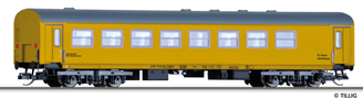 [Osobní vozy] → [Spěšné a osobní] → [4-osé rekonstruované] → 01729 E: žlutý s šedou střechou doprovodný vůz