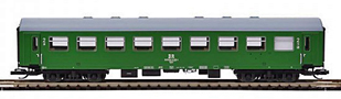 [Osobní vozy] → [Spěšné a osobní] → [4-osé rekonstruované] → 501370: osobní rekonstruovaný vůz zelený s šedou střechou 2. tř.