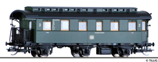 [Osobní vozy] → [Spěšné a osobní] → [3-osé pruské] → 16037: osobní vůz zelený s černou střechou 2. tř.