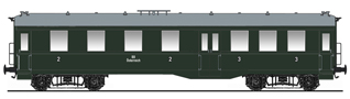 [Osobní vozy] → [Spěšné a osobní] → [4-osé „Altenberg“] → 120010: osobní vůz zelený s šedou střechou 2./3. tř.