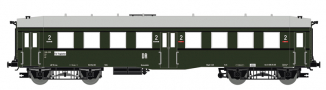 [Osobní vozy] → [Spěšné a osobní] → [4-osé „Altenberg“] → 120005-2: osobní vůz zelený s šedou střechou 2. tř.