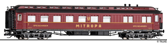 [Osobní vozy] → [Spěšné a osobní] → [4-osé pruské] → 12050: jídelní vůz červený s černou střechou „Mitropa“