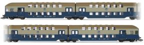 [Osobní vozy] → [Patrové] → [DB 13] → HN9521: čtyřdílná patrová jednotka modrá-světle šedá s olivovou střechou