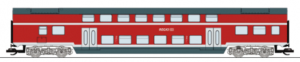 [Osobn vozy] → [Patrov] → [4-os] → 6280009: stedov patrov vz v barvch „Regio DB“ 2. t.