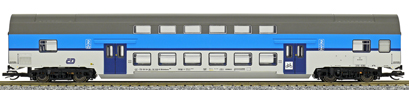 [Osobní vozy] → [Patrové] → [DBm] → 41271: středový patrový vůz 2. tř. v barevném schematu „Najbrt“