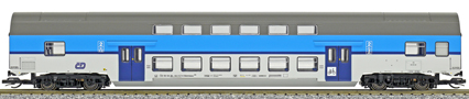 [Osobní vozy] → [Patrové] → [DBm] → 41275: středový patrový vůz 2. tř. v barevném schematu „Najbrt“