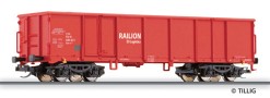 [Nákladní vozy] → [Otevřené] → [4-osé Eas] → 15247: vysokostěnný nákladní vůz červený „Railion“