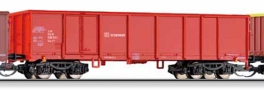 [Nákladní vozy] → [Otevřené] → [4-osé Eas] → 01633 E: vysokostěnný nákladní vůz červený „Schenker”