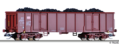 [Nákladní vozy] → [Otevřené] → [4-osé Eas] → 501609: vysokostěnný nákladní vůz červenohnědý s nákladem uhlí