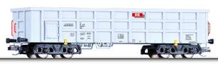 [Nákladní vozy] → [Otevřené] → [4-osé Eas] → 01713: vysokostěnný nákladní vůz světle šedý s červeným logem „Dortmunder Eisenbahn“
