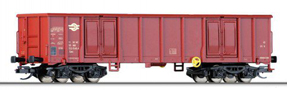 [Nákladní vozy] → [Otevřené] → [4-osé Eas] → 501672: vysokostěnný nákladní vůz červenohnědý s nákladem uhlí