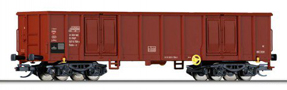 [Nákladní vozy] → [Otevřené] → [4-osé Eas] → 501672: vysokostěnný nákladní vůz červenohnědý s nákladem uhlí
