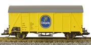 [Nákladní vozy] → [Kryté] → [2-osé Ztr (Glm)] → 3045.2: krytý nákladní vůz žlutý s šedou střechou „Chiquita”