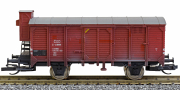 [Nákladní vozy] → [Kryté] → [2-osé s nízkou střechou] → M1115: krytý nákladní vůz červenohnědý s brzdařskou budkou