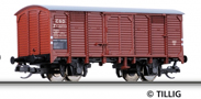 [Nákladní vozy] → [Kryté] → [2-osé s nízkou střechou] → 01645: krytý nákladní vůz červenohnědý s černou střechou