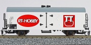 [Nákladní vozy] → [Kryté] → [2-osé chladicí, pivní a reklamní] → 14378: chladící vůz bílý s reklamním potiskem „RT-Hobby“