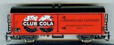 [Nákladní vozy] → [Kryté] → [2-osé chladicí, pivní a reklamní] → 500161: červený s černou střechou ″Club Cola″