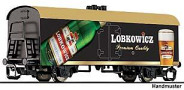 [Nákladní vozy] → [Kryté] → [2-osé chladicí, pivní a reklamní] → 501035: černý s hnědou střechou „Lobkowicz”